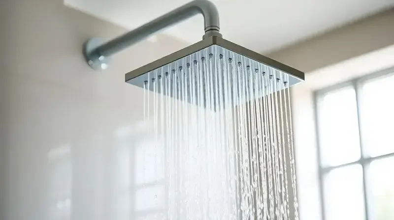 Detalhe do jato de água de alta pressão da ducha Acqua Jet Ultra, demonstrando sua principal característica de desempenho no banho.