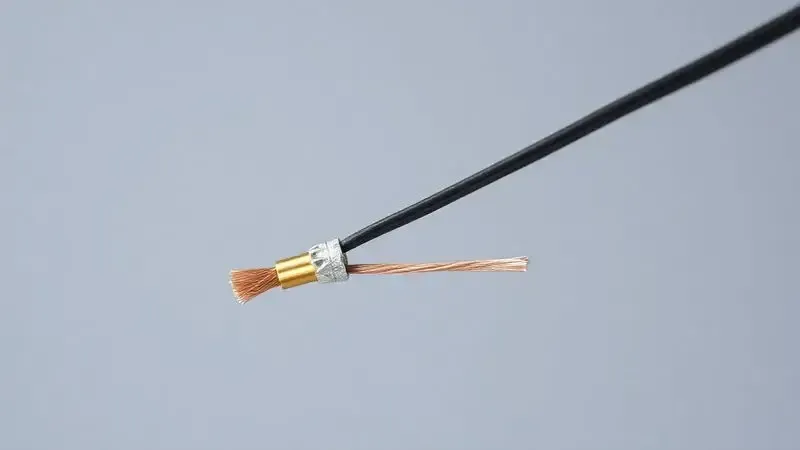 Comparativo visual da bitola de fios elétricos, mostrando a diferença entre um fio de dimensionamento correto e um incorreto para chuveiro.